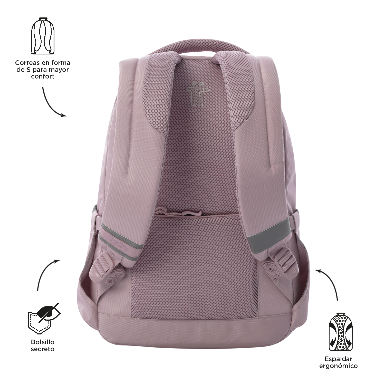 TOTTO Mississippi University Backpack PC Holder 14” - Size M – M5E - Image 4