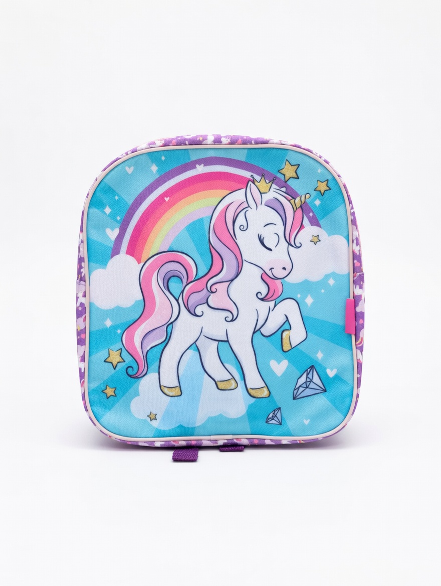 Unicorn Rainbow Lunch Bag for Girls – Insulated Kids Lunch Box - Image 3